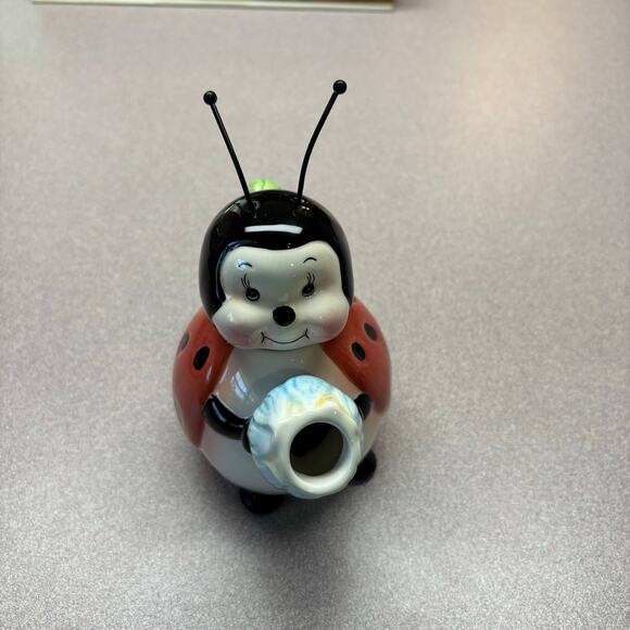 Vintage Ladybug Teapot Personal Size - Picture 2 of 11